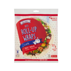 GARDENIA ROLL-UP WRAPS GARLIC 225GM
