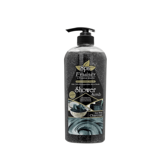 FRUISER SPA SHOWER SCRUB CHARCOAL 730ML