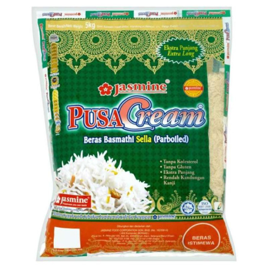 JASMINE BASMATHI RICE PUSA CREAM 5KG