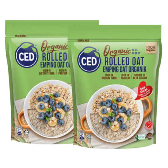 CED ORGANIC ROLLED OATS TP 450G*2