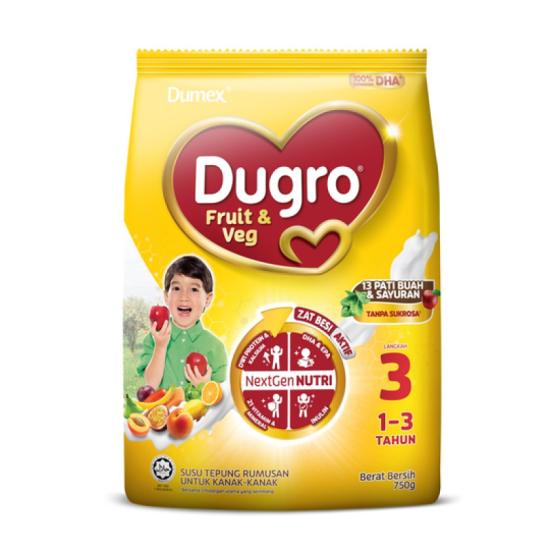 DUGRO 3 FRUIT & VEG 750G DUGRO 3 FRUIT & VEG 750G