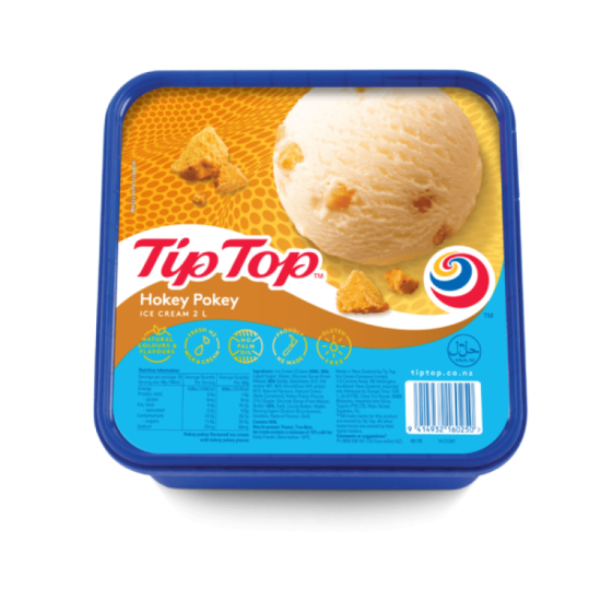 TIP TOP HOKEY POKEY ICE CREAM 2L