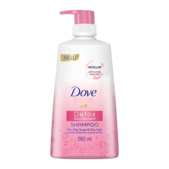 DOVE MICELLAR SHAMPOO DETOX NOURISH 680ML