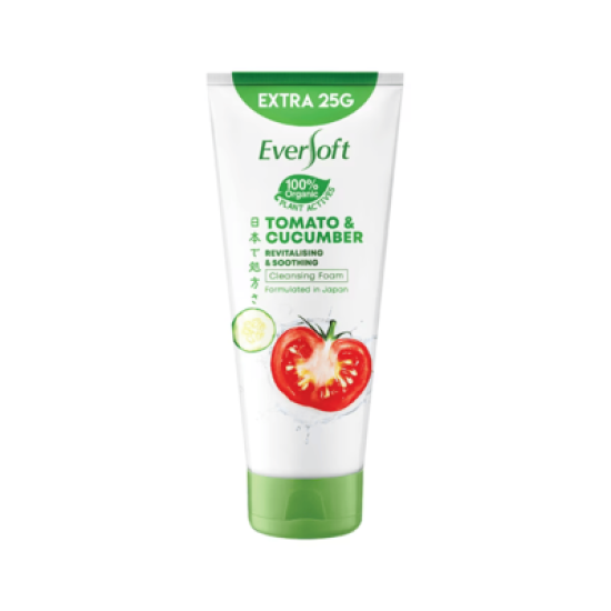 EVERSOFT FACE CLEANSER TOMATO & CUCUMBER 195G