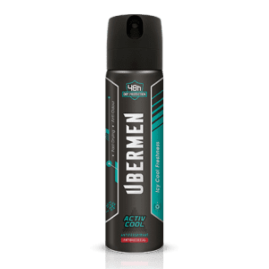 UBERMEN ANTI PERSPIRANT BODY SPRAY ACTIV COOL 150M