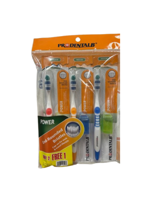 PRODENTALB POWER TOOTHBRUSH MEDIUM 3'S
