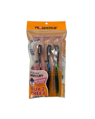 PRODENTALB MERCURY ULTRA SOFT TOOTHBRUSH 3'S