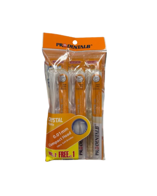 PRODENTALB CRYSTAL (ULTRA SOFT) TOOTHBRUSH 3'S