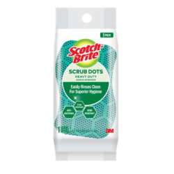 SCOTCH BRITE SCRUB DOTS HD 1PK SE 12PK/CV SCOTCH BRITE SCRUB DOTS HD 1PK SE 12PK/CV