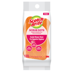 SCOTCH BRITE SCRUB DOTS NS 1PK SE 12PK/CV SCOTCH BRITE SCRUB DOTS NS 1PK SE 12PK/CV