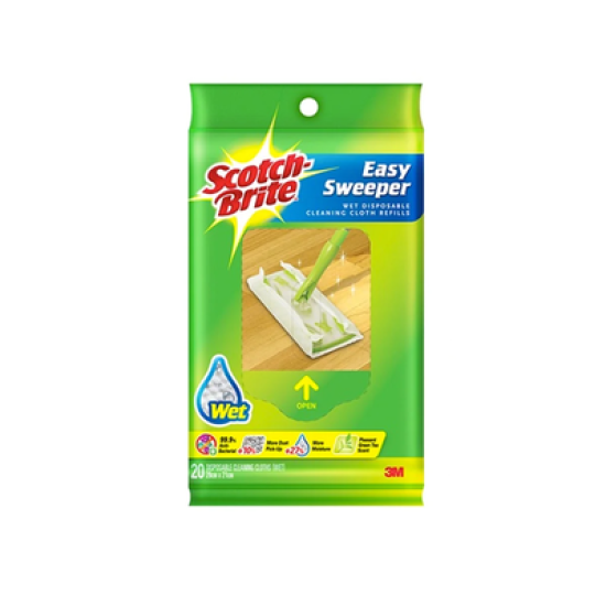 SCOTCH BRITE SWEEPER WET WIPES 20S