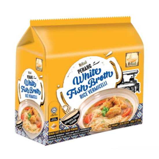 MYKUALI WHITE FISH BROTH BIHUN SOUP 90GM*4