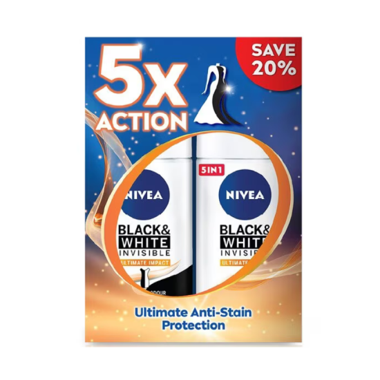 NIVEA WOMEN DEODORANT - B&W ULTIMATE IMPACT 50ML*2