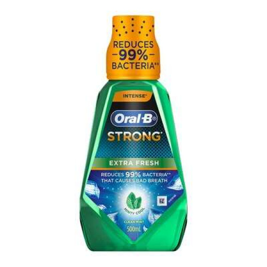 ORAL-B MOUTHWASH RINSE EXTRA FRESH 500ML