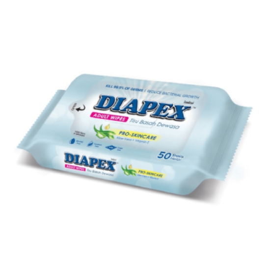 DIAPEX ADULT WIPES (200MM*200MM) 50S