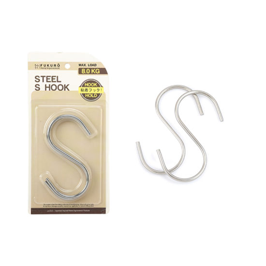 FUKURO STAINLESS STEEL S HOOK L (2 PCS)