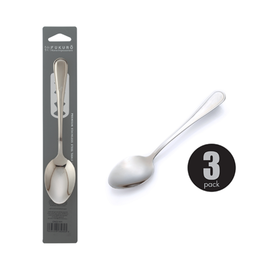 FUKURO STAINLESS STEEL DESSERT SPOON (3 PCS)