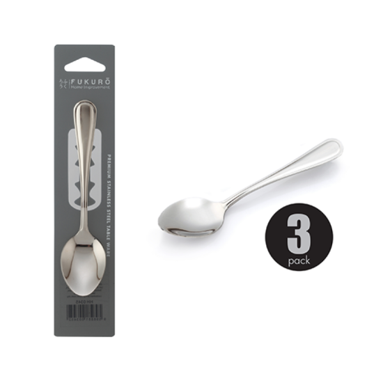 FUKURO STAINLESS STEEL TEA SPOON (3 PCS)