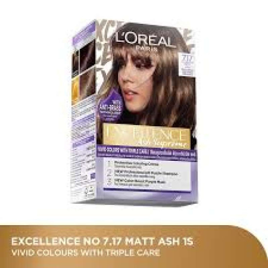 L'OREAL EXC H/COL. 7.17 MATT ASH 120ml