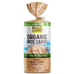 RICE UP Organic Rice Cakes W/ Chia&Quinoa 120G RICE UP Organic Rice Cakes W/ Chia&Quinoa 120G