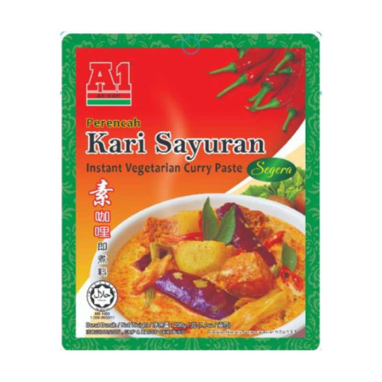 A1 INSTANT VEGETARIAN CURRY PASTE 200G