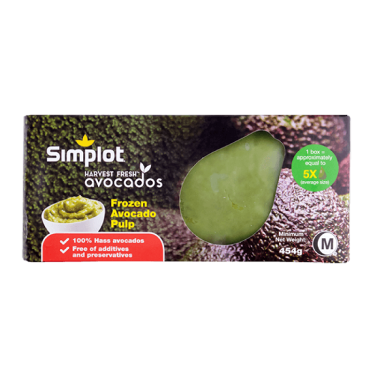 SIMPLOT FROZEN AVOCADO PULP 454G