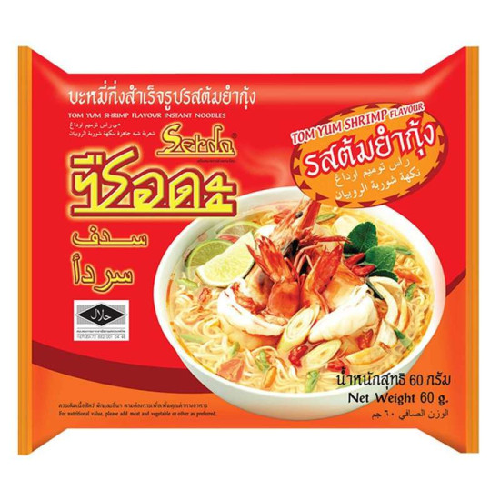 SERDA INSTANT NOODLES TOMYAM SHRIMPS 60GM