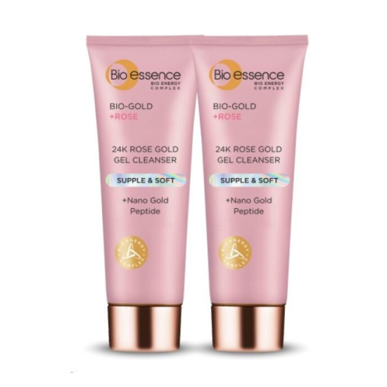 BIO ESSENCE 24K ROSE GOLD CLANSER (GEL) 100G*2