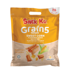 SNEK KU GRAIN 5 WHOLEGRAIN SWEET CORN 14GM*8