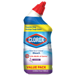 CLOROX TOILET BOWL CLEANER LAVENDER 500ML*2 CLOROX TOILET BOWL CLEANER LAVENDER 500ML*2