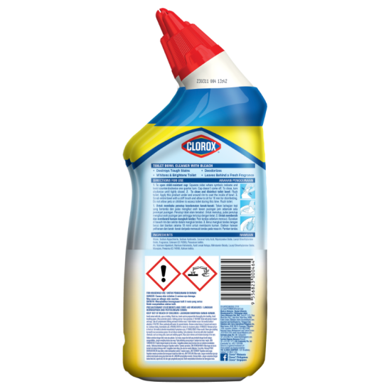 CLOROX TOILET BOWL CLEANER BLEACH LEMON 500ML*2