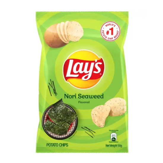 LAYS NORI SEAWEED 50GM