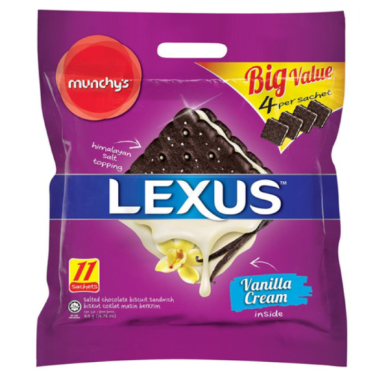 MUNCHYS LEXUS SALTED SANDWICH VANILLA 418GM