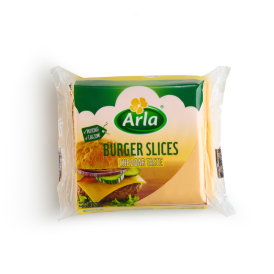 ARLA BURGER SLICE CHEDDAR 200G