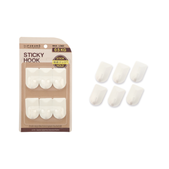 FUKURO STICKY HOOK U-SHAPE M (6 PCS)