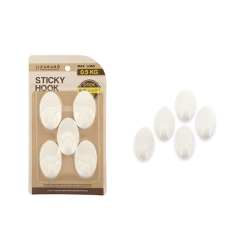 FUKURO STICKY HOOK OVAL M (5 PCS) FUKURO STICKY HOOK OVAL M (5 PCS)