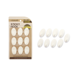 FUKURO STICKY HOOK OVAL S (9 PCS) FUKURO STICKY HOOK OVAL S (9 PCS)
