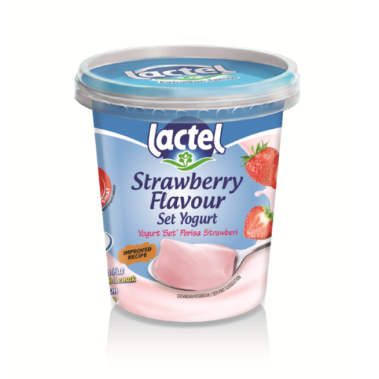 LACTEL SET YOGURT STRAWBERRY 470G