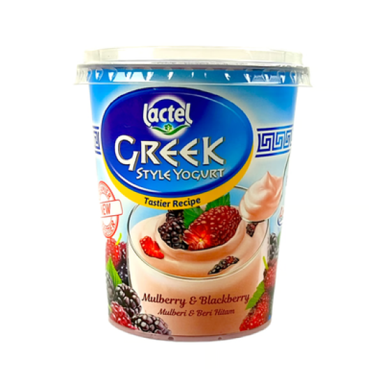 LACTEL GREEK STYLE YOGURT MULBERRY&BLACKBERRY 470G