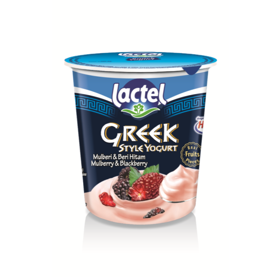 LACTEL GREEK STYLE YOGURT MULBERRY&BLACKBERRY 130G