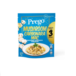 PREGO QUICK COOK MUSHROOM CARBONARA MAC 71GM PREGO QUICK COOK MUSHROOM CARBONARA MAC 71GM