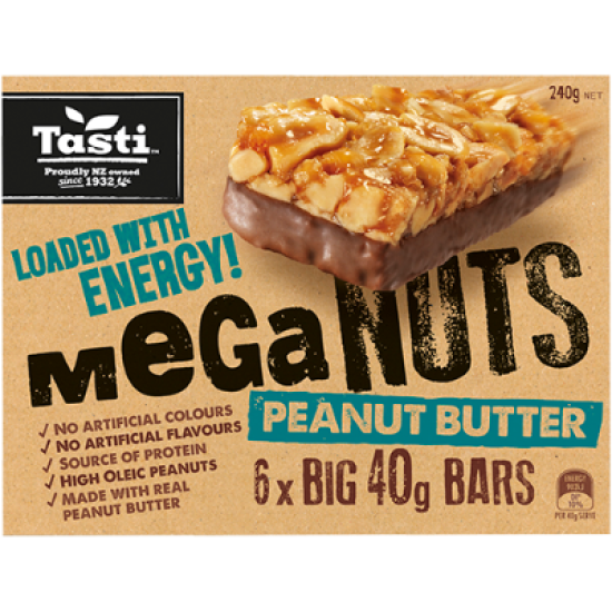 TASTI MEGANUTS PEANUT BUTTER 40GM*6