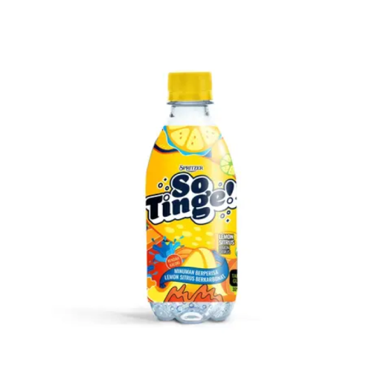 SPRITZER SO TINGE LEMON FRUIT DRINK 325ML