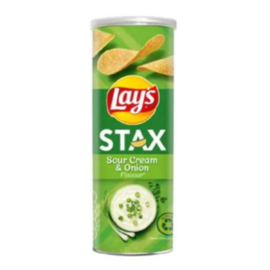 LAYS MY STAX SOUR CREAM & ONION 135GM