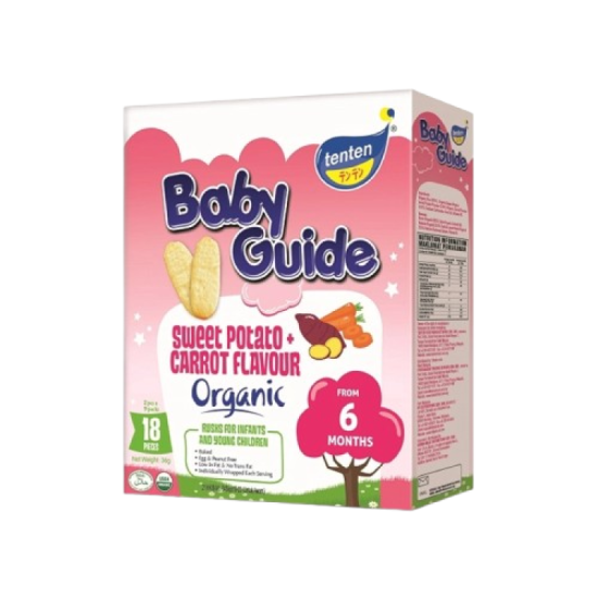 TENTEN BABY GUIDE ORGANIC SWEET POTATO & CARROT 36G
