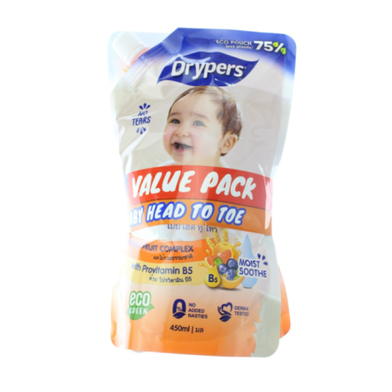 DRYPERS HEAD TO TOE FRUIT COMPLEX 450ML*2