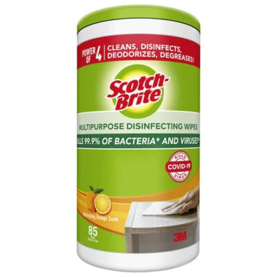 SCOTCH BRITE MULTIPURPOSE DISINFECT WIPES