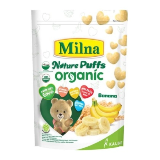 MILNA NAT PUFF ORGANIC BANANA 15G