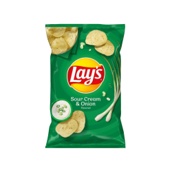 LAYS SOUR CREAM & ONION 170GM LAYS SOUR CREAM & ONION 170GM