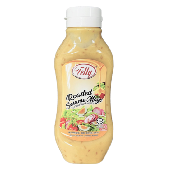 TELLY ROASTED SESAME MAYO 280ML TELLY ROASTED SESAME MAYO 280ML